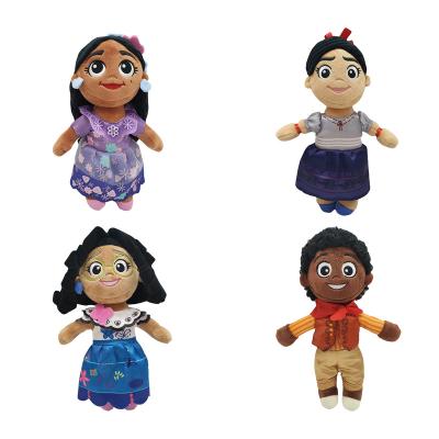 China Cute Fun New Arrival Encanto Cartoon Stuffed Plush Toys Cartoon Girls Figure Plush Dolls Exquisite Encanto Movie Stuffed Black Girl Doll for sale