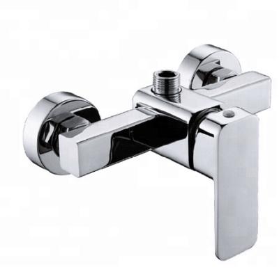 China Without Slide Bar Modern Square Design Single Handle Bath Shower Mixer for sale