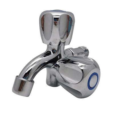 China Modern Creative Zinc Alloy Wall-in Faucet 1 in 2 Water Faucet Multifunctional Bathroom and Kitchen Bibcocks for sale