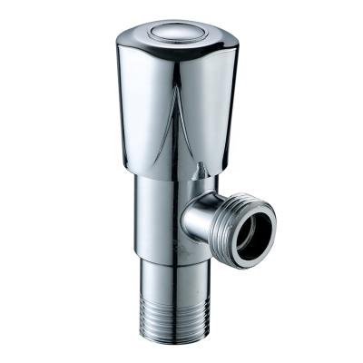 China Modern Bathroom Fittings Stainless Cold Water Angle Cock Stop Valve Chrome Plated SS Iron Angle Valve for sale