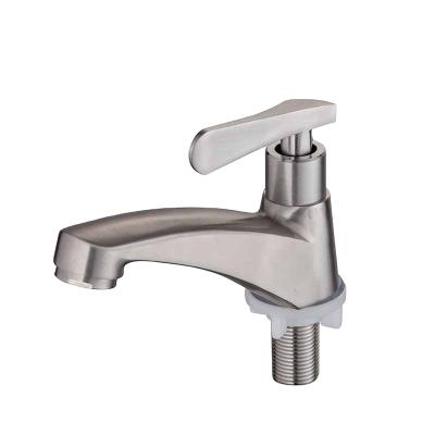 China Thermostatic Faucets 304 Basin Faucet Stainless Steel Material Basin Faucet For Single Cold Water for sale