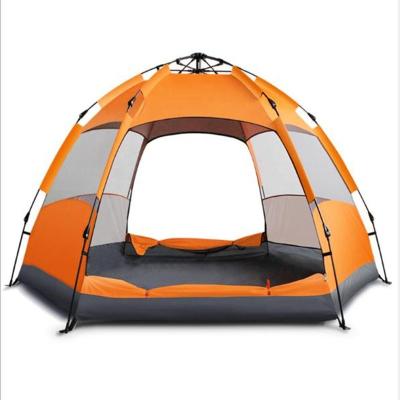 China Large Stake Tent Oxford Cloth Extended Type Camping Tent Outdoor Waterproof High Density Tube Sunshade Type With Light Hook for sale