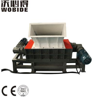 China Double Axle Waste Wood Pallet Plastic Recycling Rubber Industrial Plastic Recycling Shredder for sale