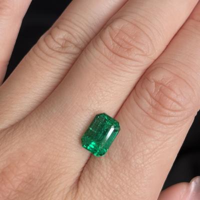 China Loose Natural Stone Emerald Gemstone Emerald Gemstone from Zambia Custom Cut Stone Excellent Quality for sale