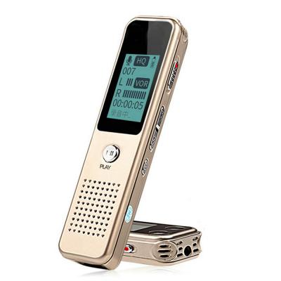 China Recording Voice Powered U-Disk Big Memory V19 MP3 Player Recording Pen Audio Recording LCD Screen Mini Digital Voice Recorder LCD Display en venta