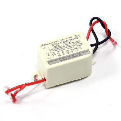 China 35W RS04 Plastic Square Light Switch Microwave Induction On Sensor Electric Light Led Switch for sale