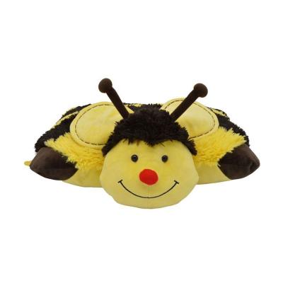 China Plush OEM Stuffed And Soft Plush Toy Animal Bee Toys Super Spandex Bee Plush Pillow Toy for sale