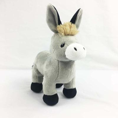 China Toy Customized Gray Color Soft Gray Donkey Stuffed Plush Donkey Decoration/Gift/Mini Toy for sale