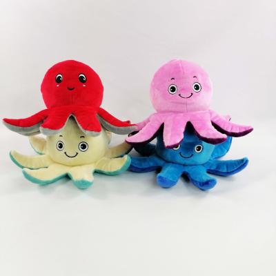 China Soft Custom Funny Cute Mood Flip Octopus Reversible Plush Toy for sale