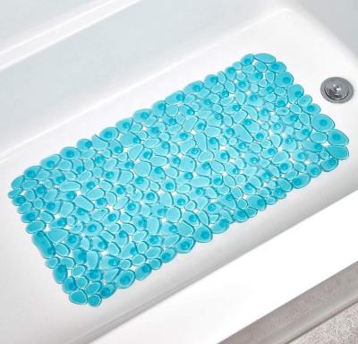 China PVC Foot Massage Bathroom Rug Mat Anti-Slip Microfiber For Shower Bathtub for sale