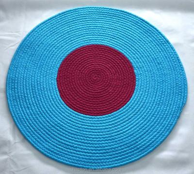 Κίνα 75cm Handmade Hand Woven Round Circle Braided Floor Carpet Rug Mat προς πώληση