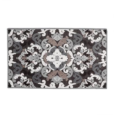 Cina Modern Printed Comfortable Jacquard Weave Rug Non-Slip Safety Living Room Floor Flower Carpet in vendita