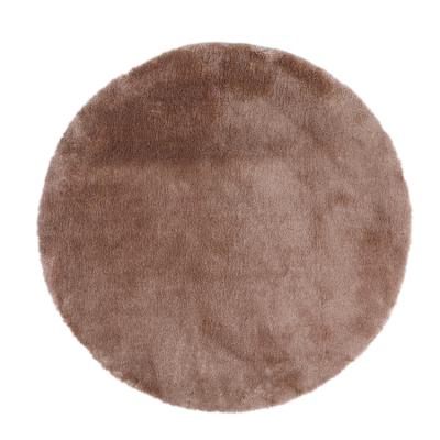 Cina Customized Round Imitation Solid Color Rugs Animal Fur Shaggy Bedroom Rugs Fox Fur Carpet in vendita