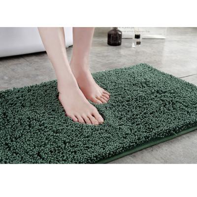 Chine Machine Washable Quick Dry Super Absorbent Chenille Bath Mats for Bathroom Soft Non-slip Fluffy Rug Bathtub Large Shower Mat OEM à vendre