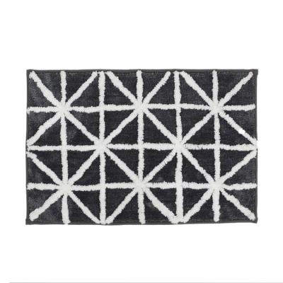 中国 HXD20002 Microfiber Bath Mats Plaid ECO-Friendly Microfiber Non-Slip Anti Bathroom Door Mat 販売のため