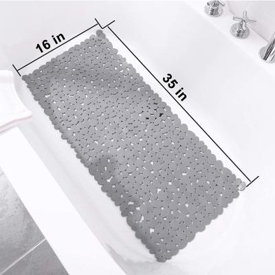 China Microfiber Memory Safety PVC Bath Mat Thickened Absorbent Fold Shower Mat Non-Slip Suction Te koop