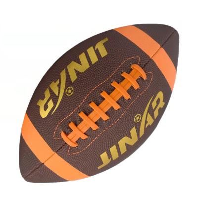 China High Quality Cheap Price Brown Color PU Leather 420g American Football Rugby Ball For Composition for sale