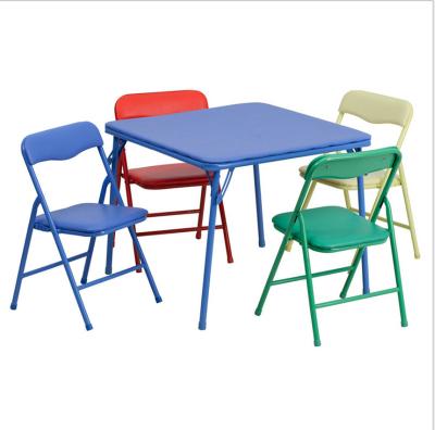 China Modern Velvet Childrens Chairs Folding Tables Children Furniture Sets Colorful Kid Plastic Plastic Chair And Table for sale