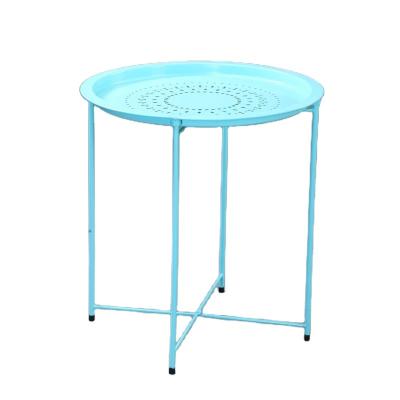 China (Size) New Small S Round Side End Drum Table Metal and Wood Adjustable Modern Coffee Tables for sale