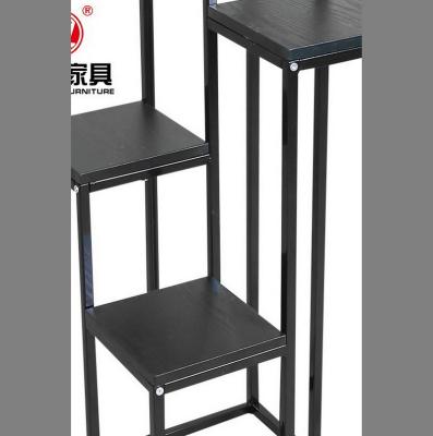 China Bookcase 3-layer wood and metal shelf (height) adjustable metal shelf suitable for bathroom and living and kitchen for sale