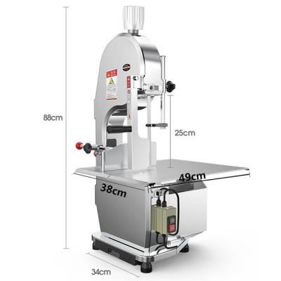 China Full Automatic Efficient Energy Saving Table Bone Cutter Commercial Electric Meat Band Saw Machine For Frozen Meat In Bone for sale