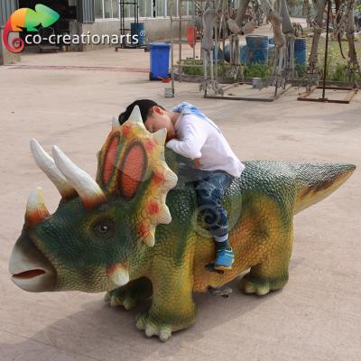 China Electric Attraction Amusement Playground Silicon Dinosaur Kiddle Rides Car for sale