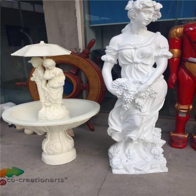 China Custom Amusement Park Fiberglass Goddess Statue Hotel for sale