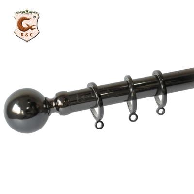 China Minimalist luxury curtain rod sets metal curtain pole for window curtain for sale