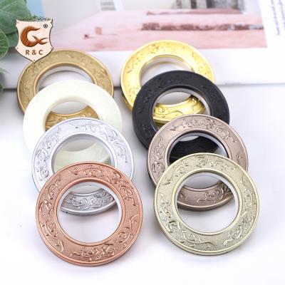 China Easy Clean Curtain Rings Eyelets Stainless Curtain 40mm Rings Curtain Band Eyelet In Automatic Hooks for sale