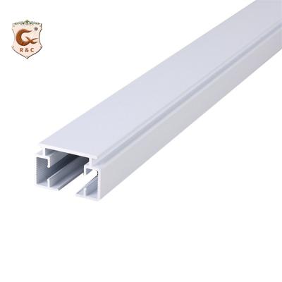 China Convenient Aluminum Square Curtain Track With Ceiling Bracket Runner Drapery Accessories for sale