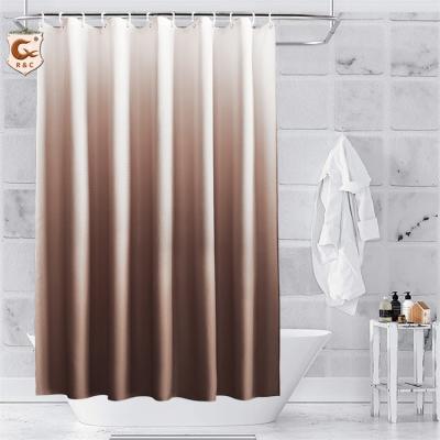 China Periodic Sustainable Fashion Luxury Waterproof Jacquard Shower Curtain Table for sale