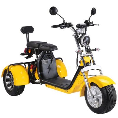 China citycoco unisex electric scooter 2000W electric tricycle 3 wheel 3 wheel 10 inch fat wheel electric scooter tire bicycle for sale