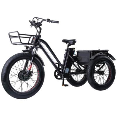 China China factory wholesale electric tire electric cargo mountain adult tricycle for sale