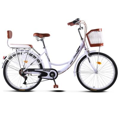 China Wholesale fashional sale bicicleta good quality old style lady aluminum alloy hot cheap city bike 26 inch women city bicycle for sale