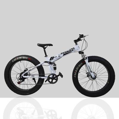 China Steel Popular Fat Tire 26inch Bicycle 21 Speed ​​Folding Bike High Speed ​​Mountain for sale