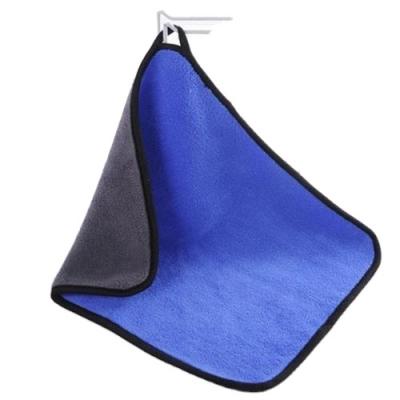 China Sustainable High Quality Two Color Microfiber Car Wash Towel for sale