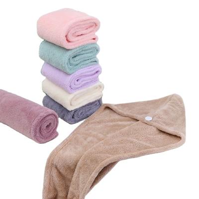 China Viable Thickened Hair Drying Hat Headband Super Absorbent Quick Drying Women's Hair Washing Towel for sale