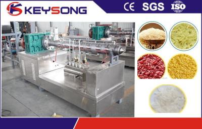 China 100 - 500kg per hour Automatic Twin Screw Extruder Machine For Rice Processing for sale