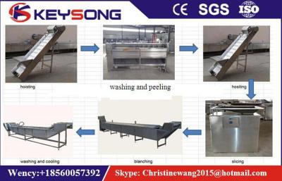 China Fully Automatic Potato Chips Processing Machine French Fries Production Line for sale