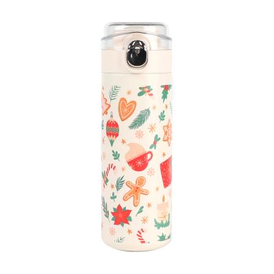 China 17oz PORTABLE Christmas Bottle Stainless Steel Cartoon Printing Kids Thermal Water Bottle for sale