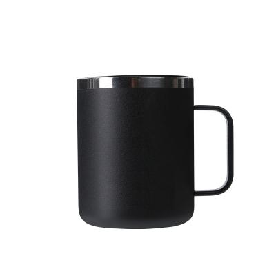 China Durable Stainless Steel Camping Travel Black Insulated Custom Coffee Mug Color Logo Thermo Tumbler Mug Coffee for sale