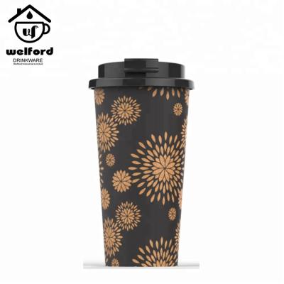 China Cork Custom Logo Reusable To Eco-Friendly Sustainable Go Cork Take Away Cork Durable Coffee Cup 450ml Luxury Wholesale Coffee Mug for sale