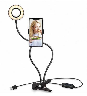 China Live Stream Video Self Ring Light With Phone for sale