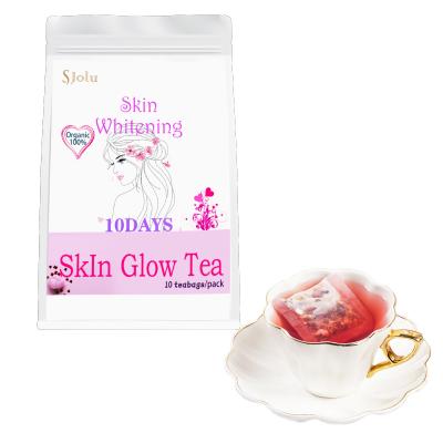 China Tea Drinks Wholesales Glow Tea Skin Body Brightening Skin Whitening Anti Aging Tea Detox Tea Skin Glow for sale