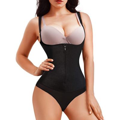 China Antibacterial Wholesale Women Waist Trainer Custom Shaper Plus Size Waist Shaper Jumpsuit for sale