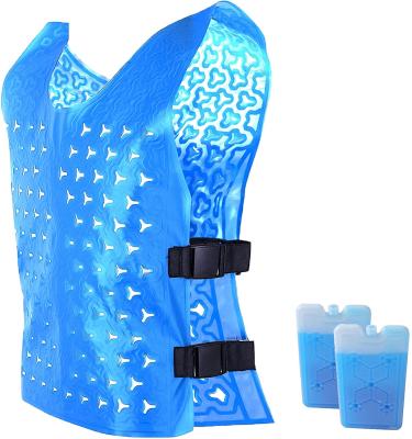 China Keep body 68-82 degrees Fahrenheit and last a cool long at 4-10 hours. 0.4mm Thin Protection Temperature Controlled Cooling Workwear, Ice Water Body Cooling Vest for sale