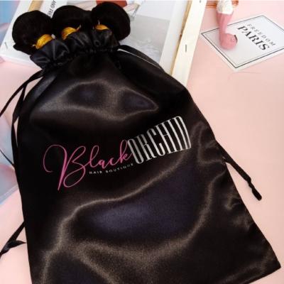 China Gift & Hair Silk Bags, Hair Extension Craft Custom Logo Satin Bags for sale