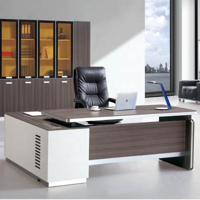 China Guangdong Modern Convertible Furniture Design Office Desk Furniture L Shape Boss Executive Desk for sale