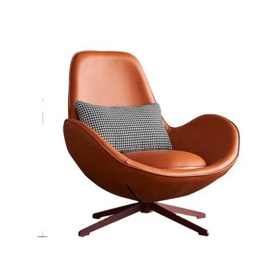 China Comfortable Orange Sleeping Chair Shell Shaped Armchair Cafe Living Room Sofa (Size) Nordic Style Adjustable for sale