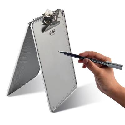 China Custom Logo A4 A5 Glosen Simple Aluminum Alloy Folders Strong Files Folders for sale